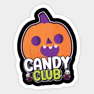 Halloween candy club Sticker